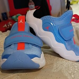 Jordan Kids Blue and White Sneakers